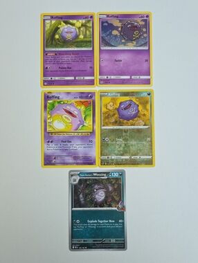 Pokemon Koffing And Team Rocket's Weezing Trading Cards